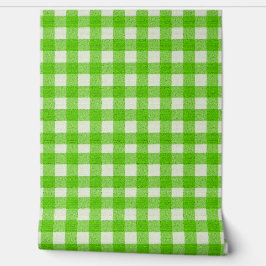 Green Buffalo Kariert Gingham Karo Textured Tapete