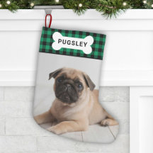 Green Buffalo Kariert Hunde Knochen Monogramm Foto