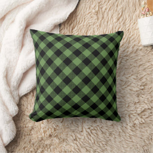 Green Buffalo Kariert   Lumberjack Pattern Kissen