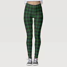 Green Buffalo Karierte Leggings