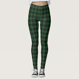 Green Buffalo Karierte Leggings