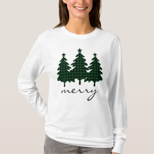 Green Buffalo Karo Pine Trees T-Shirt