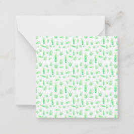 Green Bug Note Card Mitteilungskarte