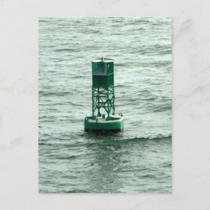Green Buoy Postkarte