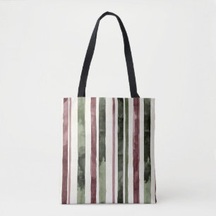 Green Burgundy Stripes Weihnachten