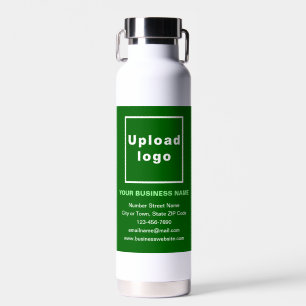 Green Business Brand auf Flasche mit isoliertem Wa