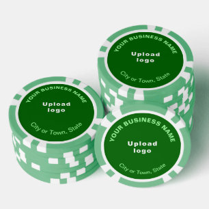 Green Business Brand auf Poker Chips