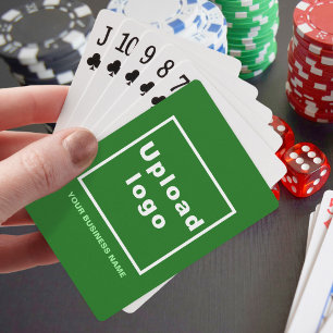 Green Business Brand on Playing Cards Spielkarten