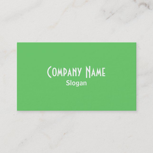 Green Business Card Visitenkarte (Vorderseite)
