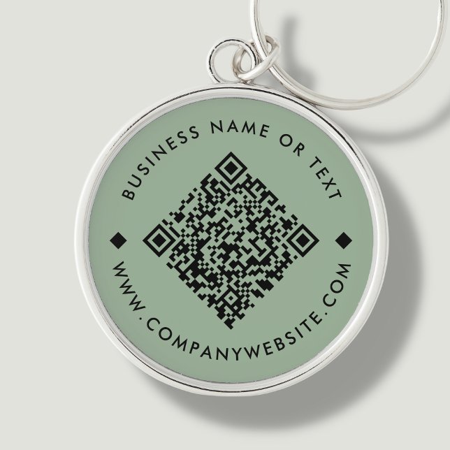 Green | Business Custom QR Code Schlüsselanhänger (Von Creator hochgeladen)