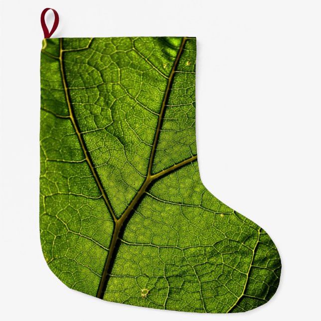 Green Butterbur Leaf Großer Weihnachtsstrumpf (Vorderseite)