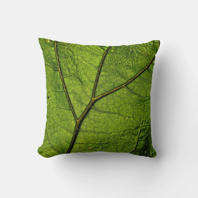 Green Butterbur Leaf Kissen (Vorderseite)