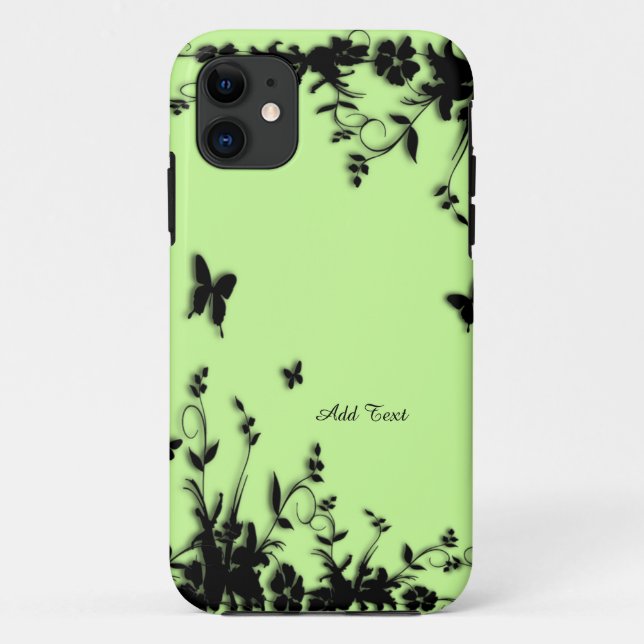 Green Butterfly Garden Custom iPhone 5/5S Fall Case-Mate iPhone Hülle (Rückseite)