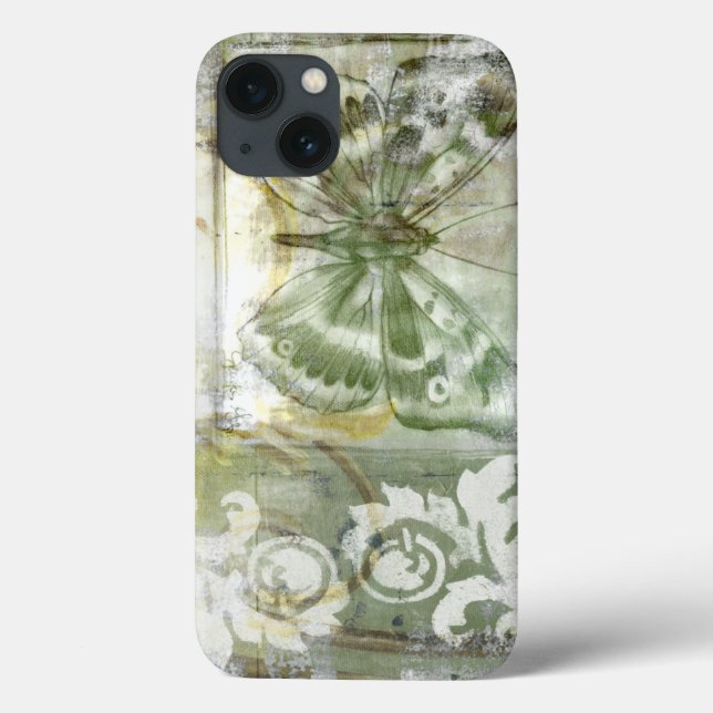 Green Butterfly Inset Case-Mate iPhone Hülle (Rückseite)