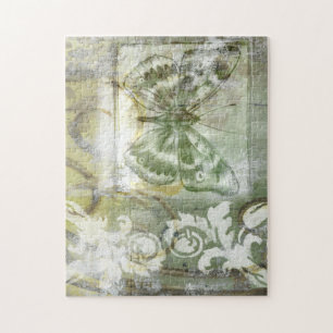 Green Butterfly Inset Puzzle