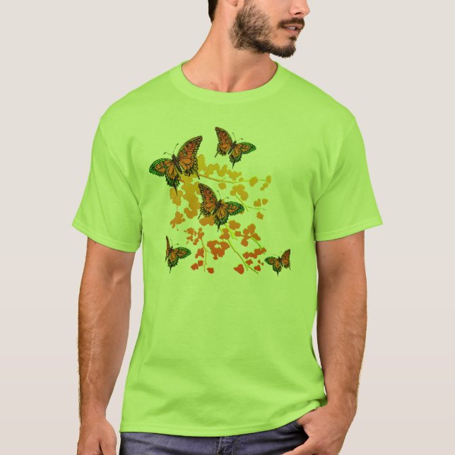 Green Butterfly T - Shirt (Vorderseite)