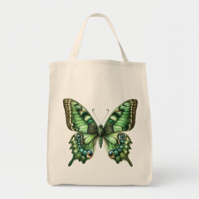 Green Butterfly Tragetasche (Vorne)