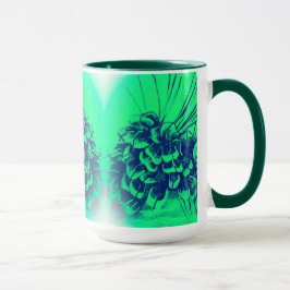 Green Button Cone Tasse