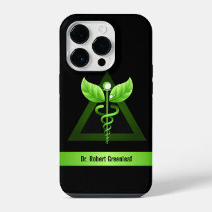 Green Caduceus Alternative Medicine Icon iPhone Hülle