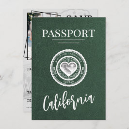 Green California Passport Save the Date