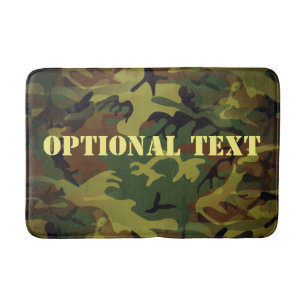 Green Cammo Badematte