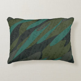 Green Camo Abstract Dekokissen