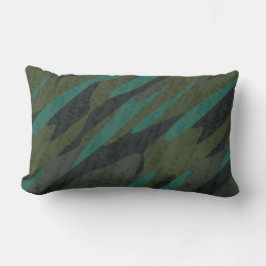 Green Camo Abstract Lendenkissen
