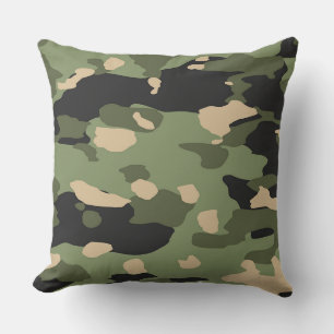 Green Camou Kissen