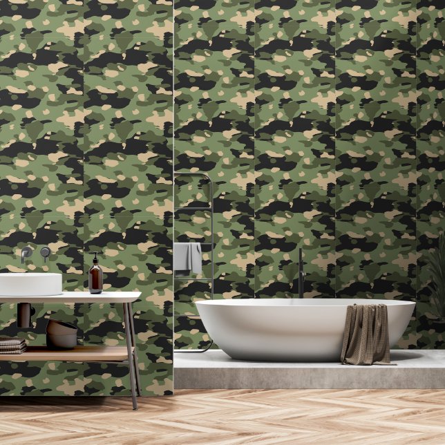 Green Camou Tapete (Badezimmer)