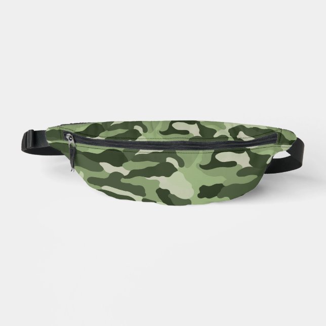 Green Camouflage Bauchtasche (Vorderseite)