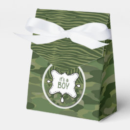 Green Camouflage Boy Baby Showbox Geschenkschachtel