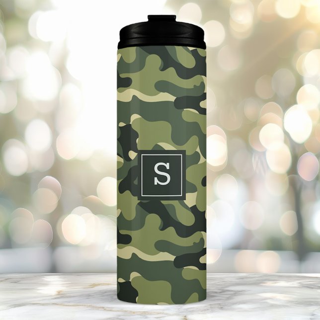 Green Camouflage Camouflage Outdoor Jagen Mit Mono Thermosbecher (Von Creator hochgeladen)