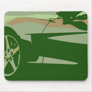 Green Camouflage Corvette Mousepad