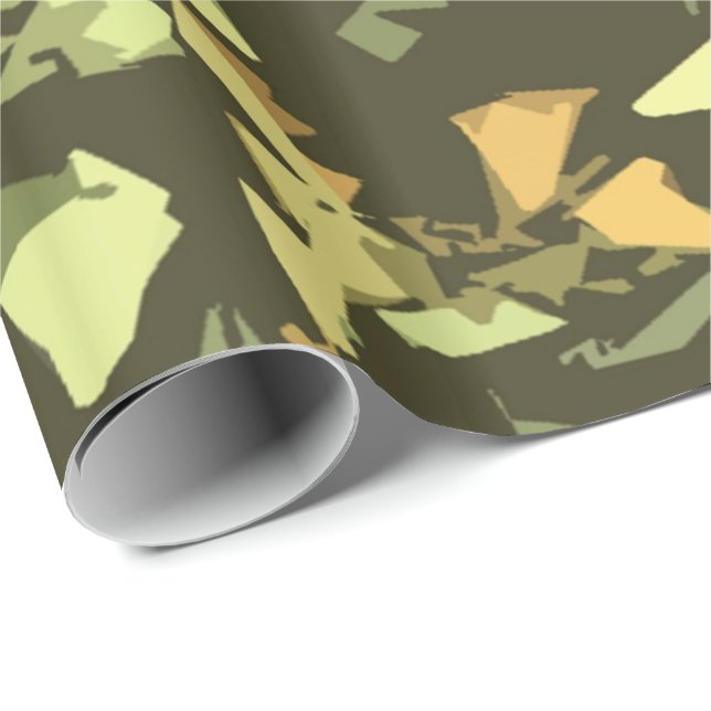 Green Camouflage Jeder Anlässe Geschenkpapier (Rolleneckpunkt)
