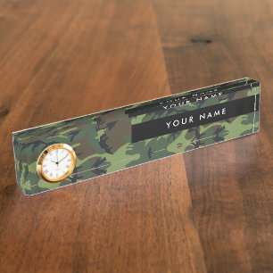 Green Camouflage, Militär, Armee Namensplakette