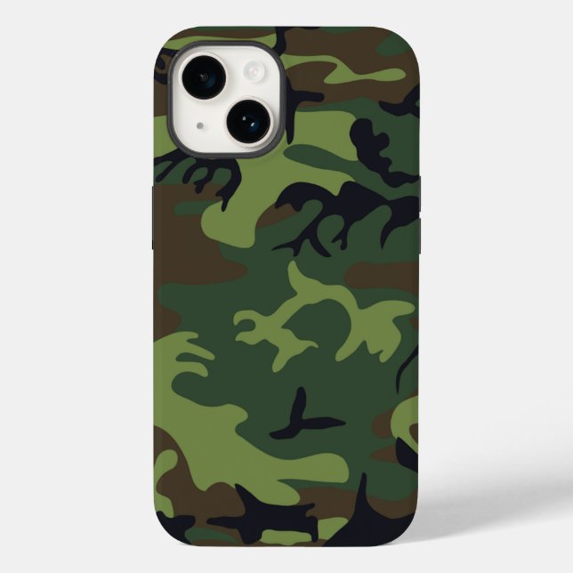 Green Camouflage Muster Case-Mate iPhone Hülle (Rückseite)