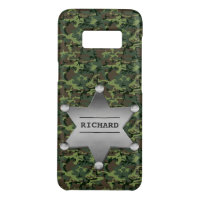 Green Camouflage Muster Sheriff Name Abzeichen
