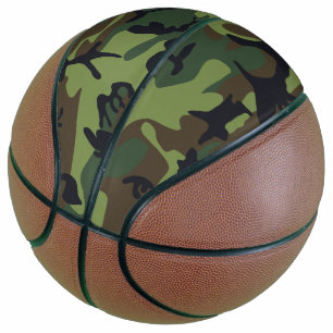 Green Camouflage Pattern, militärisches Muster, Ar Basketball