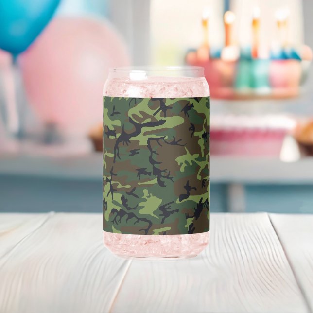 Green Camouflage Pattern, militärisches Muster, Ar Dosenglas (Insitu (Baby Party))
