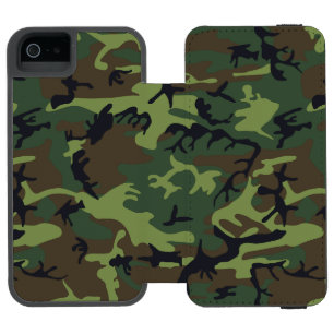 Green Camouflage Pattern, militärisches Muster, Ar Incipio Watson™ iPhone 5 Geldbörsen Hülle