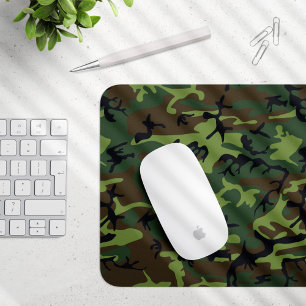 Green Camouflage Pattern, militärisches Muster, Ar Mousepad