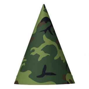 Green Camouflage Pattern, militärisches Muster, Ar Partyhütchen