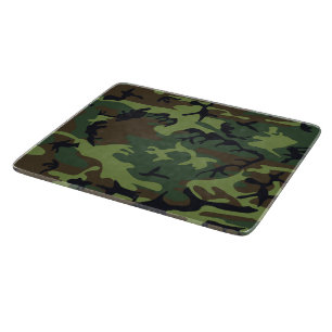 Green Camouflage Pattern, militärisches Muster, Ar Schneidebrett