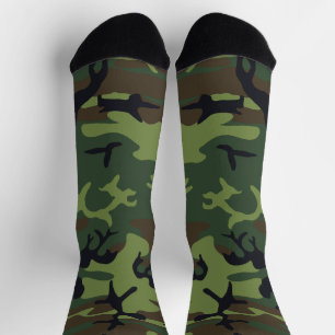 Green Camouflage Pattern, militärisches Muster, Ar Socken