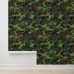 Green Camouflage Pattern, militärisches Muster, Ar Tapete