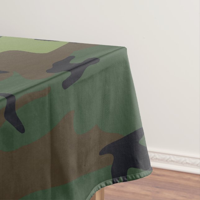 Green Camouflage Pattern, militärisches Muster, Ar Tischdecke (Beispiel)