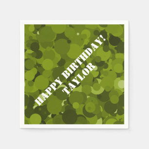 Green Camouflage Serviette