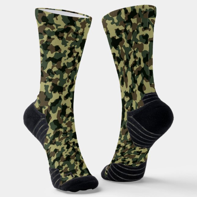 Green Camouflage Socken (Gewinkelt)