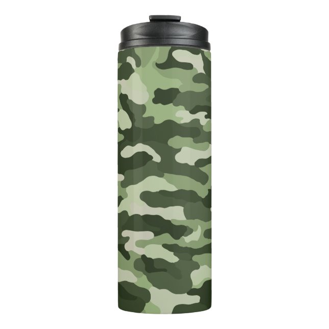 Green Camouflage Thermosbecher (Vorderseite)