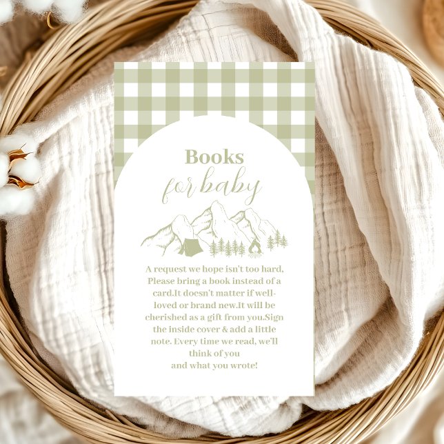 Green Camping Baby Shooter Books for Baby Begleitkarte (Von Creator hochgeladen)